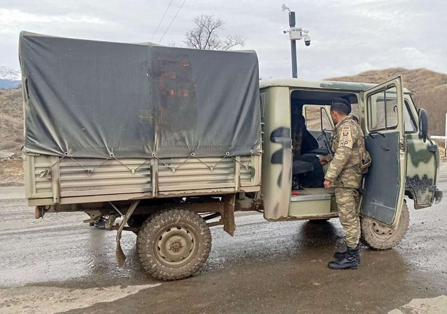 Hərbi polis azad edilmiş ərazilərdə - FOTO 