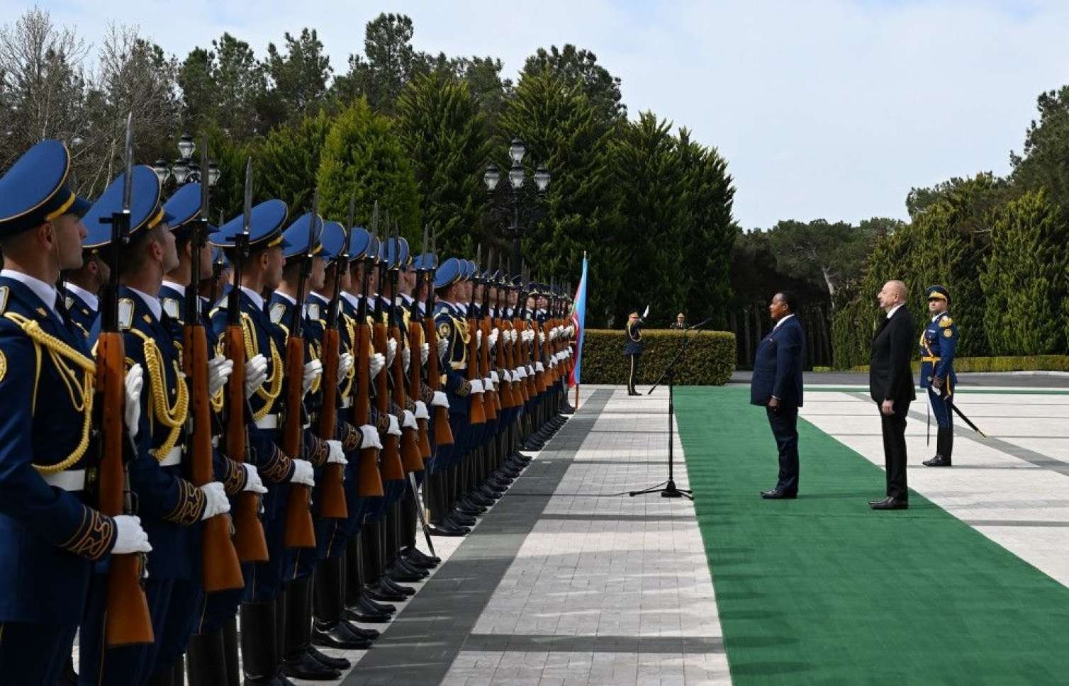 Konqo Prezidentinin rəsmi qarşılanma mərasimi -  FOTOLAR