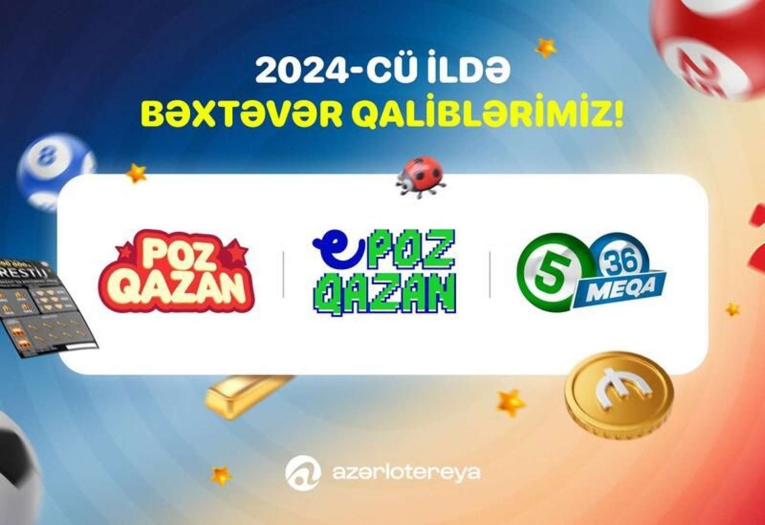 “Azərlotereya” 2024-cü ildə 189 dəfə böyük uduş təqdim edib - FOTO 