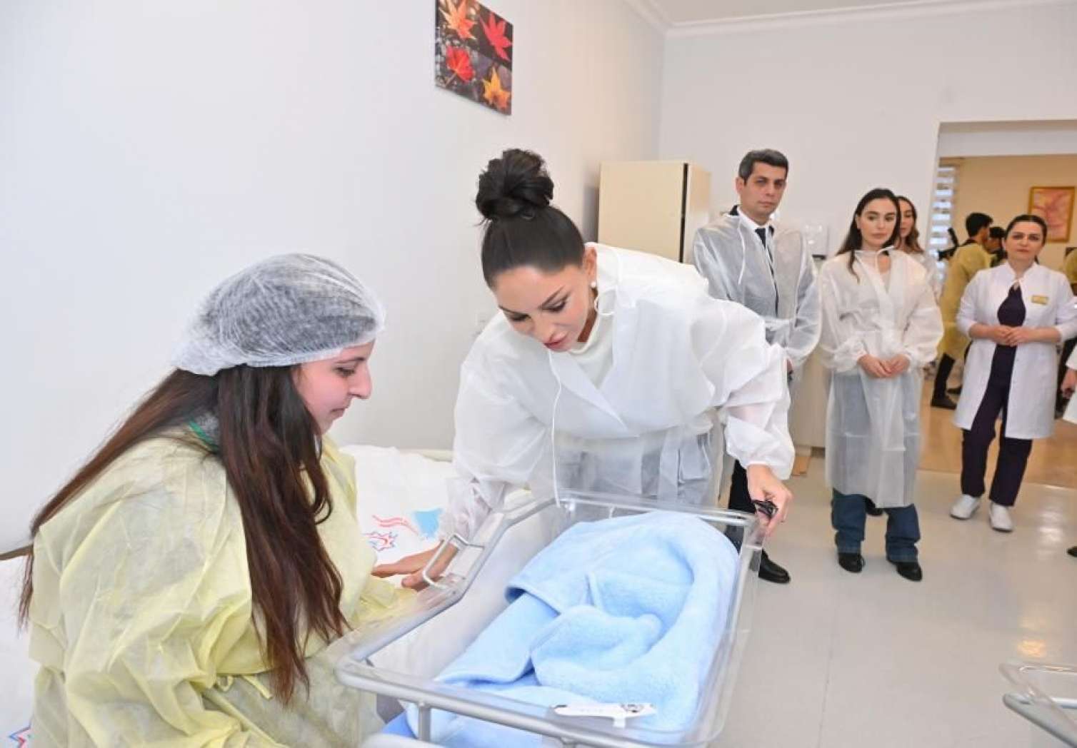 Birinci vitse-prezident Gəncə Perinatal Mərkəzində - FOTO 