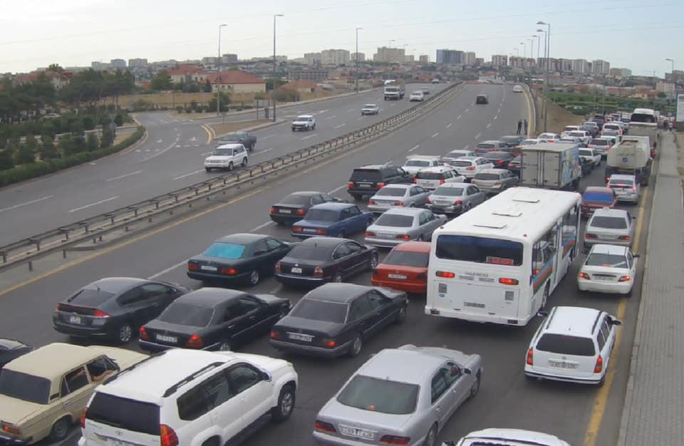 Bakının bu yollarında tıxac var  - Siyahı - FOTOLAR