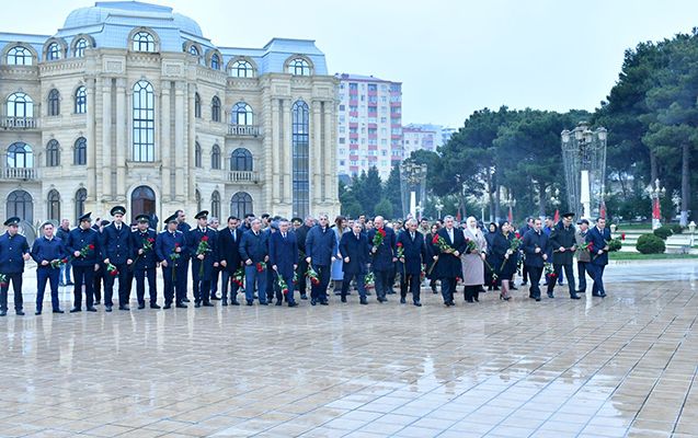 Abşeronda Heydər Əliyevin anım günü keçirildi -  FOTO