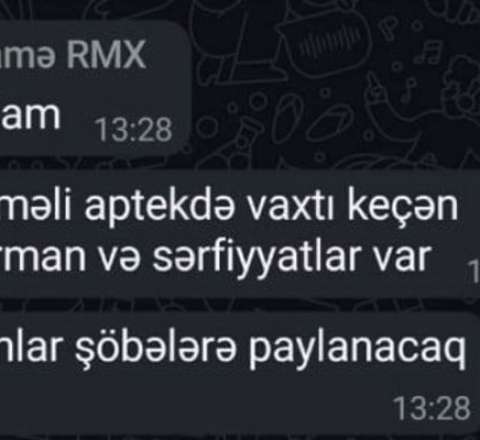 Azərbaycanda xəstəxanada dəhşətli göstəriş: Köhnə dərmanları şöbələrə paylayın! YENİLƏNDİ 