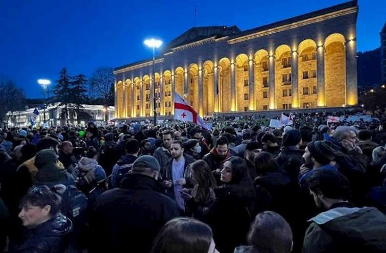 Gürcüstanda aksiyada 20 nəfər saxlanıldı 