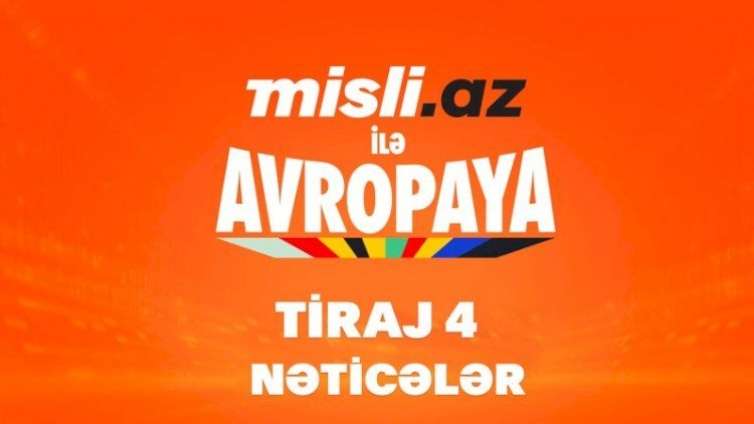 “Misli.az ilə Avropaya” – 4-cü tirajın nəticələri 